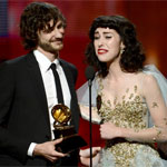 Gotye and Kimbra at the 2013 Grammys